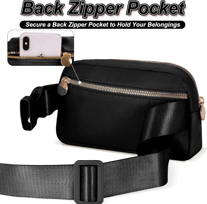 Uygafly Graduation Gifts for Teens Kids Daughter Sister Her - Birthday Gifts for 3 4 5 6 7 8 9 10 11 12 13 Year Old Girls,Fanny Pack Crossbody Bag Belt Bag Cute Trendy Stuff | Black,Initial A - Image 3